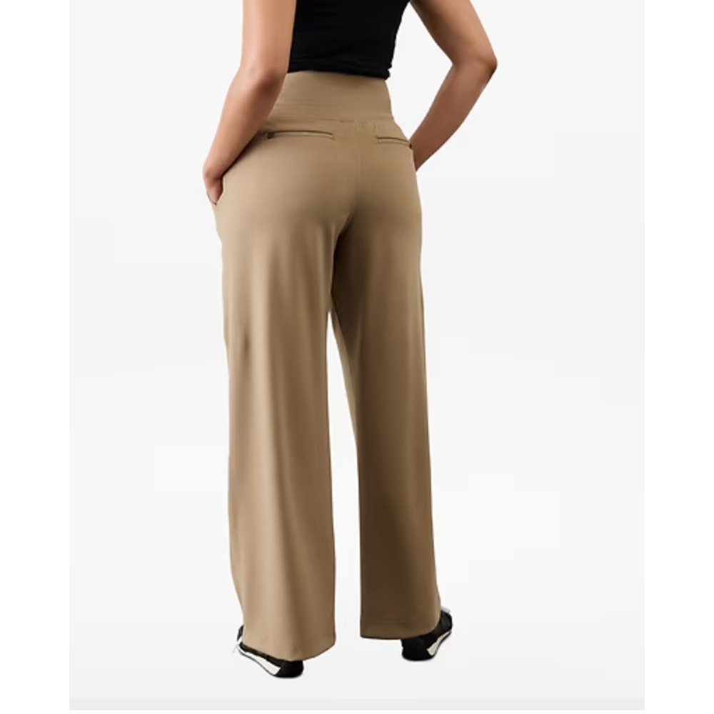 Athleta Venice High Rise Wide Leg Pant-XL  - Brownstone Beige - Picture 2 of 10